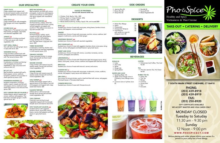 PhoSpice_Take_Out_Menu_2023_Front